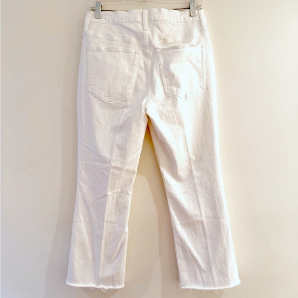 J. Crew Mid-Rise Flare Crop White Jeans - Picture 5 of 8